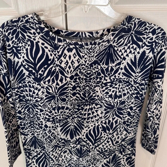 Lilly Pulitzer Vivvy Dress By Land or By Sea High Tide Navy Size XSmall XS - Picture 5 of 16